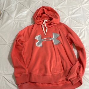 Girls coral underarmour hoodie